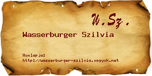 Wasserburger Szilvia névjegykártya